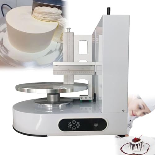 Macchina spalmatrice automatica per crema per torte, macchina spalmatrice per crema al burro per torte Macchina spalmatrice per rivestimento liscio per gelato per spalmatore per marmellata,White