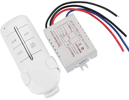 Interrupteur de Télécommande RF pour Lampes et Ventilateurs, Contrôle Sans Fil avec Code Unique Anti-Interférence