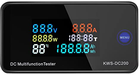 Voltmetro digitale DC Voltmetro digitale Amperometro KWS DC200 50A LCD Display Energia di potenza Multimetro senza batteria