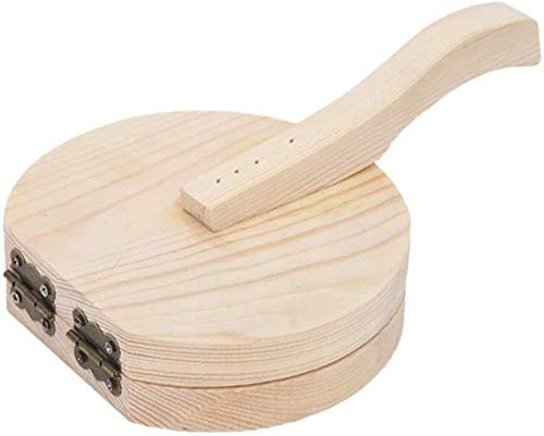 Tortilla Presser Wooden - Roti And Tortilla Maker for Kitchen Food Pressing Tool, Dumpling Pressing Plate