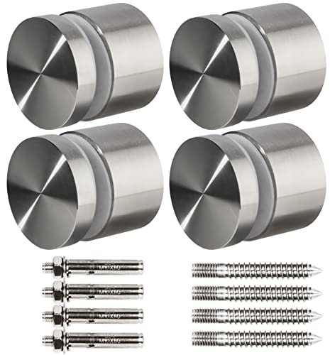 Herrajes de acero inoxidable 316 resistentes para barandilla de vidrio para balcón, escalera, balaustrada, paquete de 4