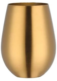 Vaso de cerveza de acero inoxidable de 500 ml, vaso de cerveza de oro rosa, vaso de cerveza, cóctel, jugo, leche, taza de metal, para beber bar, al aire libre (dorado)