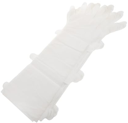 Mipcase 10paare Einweg-feuchtigkeitsspendende Handschuhe Lange Handschuhe für DIY Handmasken Wachs-behandlung für Trockene Hände