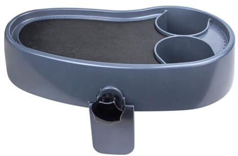 GLFLOW Mesa de bandeja lateral ajustable para piscina, soportes para bebidas, organizador de baño, antideslizante, para bañera, spa, bañera y piscina