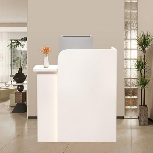 Generisch Table de réception de salon moderne, comptoir de bureau compact et peu encombrant pour la caisse, la vente au détail, les hôtels, le hall, le spa et les coiffeurs