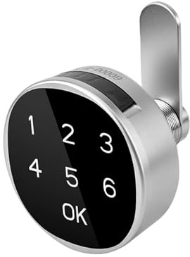 Swokely Digitalkabinettsschloss mit Kombination Zinklegungsschublade Sichere Smart Security Latch für Privatsphäre Schutz für Privatsphäre Privatsphäre, Notfallanschluss (N1031-30)