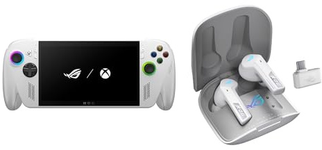 ASUS ROG Xbox Ally RC73YA, Console Gaming con Display touchscreen da 7 Windows 11 Home ROG Cetra True Wireless Speednova Cuffie Gaming Senza Fili, Fino a 46 Ore di Autonomia