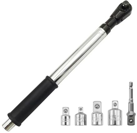 DriKou 1/2 Offset Extension Wrench,Impact Wrench Extender Electric Drill Adapter for Power Drill for Tight Spaces