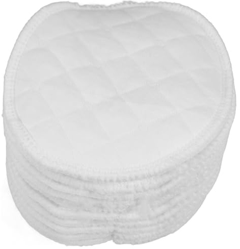 HIAKDOFT Coppette Assorbilatte Riutilizzabili in Cotone 20 Pezzi Coppette Assorbilatte Lavabili per Perdite 12 Strati ad Alta Assorbenza Accessori per L’Allattamento Post-Parto