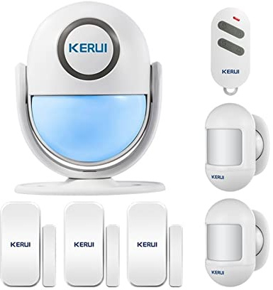 Tuya Smart Home Security WIFI Sistema de alarma funciona con Alexa 120 db pir Detector Puerta/Sensor ventana Aplicación inalámbrica ladrón Instalación rápida(KIT 4)