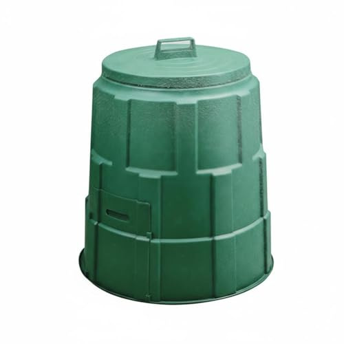 DimyFew Bidone Compostatore da Esterno Auto-Drenaggio Compostatore Aerato Ricircolo Della'umidità Contenitore Domestico per Cortile, 150L