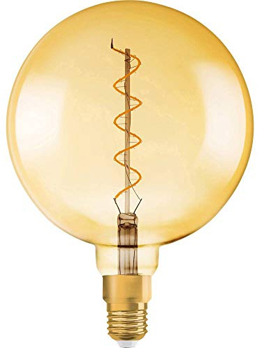 Osram LED vintage 1906 lampa, bas: E27, varm vit, 2000 K, 5 W, ersättning för 28 W glödlampa
