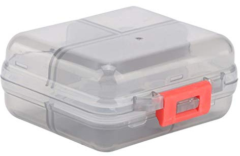 Portátil Pastillero, Organizador de pastillas Semanal AM/PM Pastillero 7 Rejillas Semanal Medicina Tableta de pastillas Organizador de caja de medicamentos (Gray)