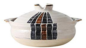 zxb-shop Ollas Soperas Estilo japonés Cazuela Caserole Stofetop Stef Pot Capacitación Grande Cacerola Sopa Pot Stef Pan Pan Levenware Pot Caja de Olla con Tapa Olla de Sopa