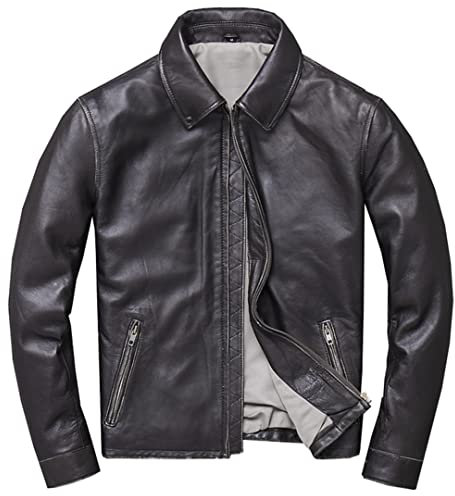 Automotive Lederjacken Herren Schaffell Jacken Frühling Streetwear 4XL Male Echt Leder Wildleder Mäntel Männer Kleidung