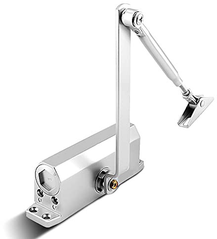 Overhead Fire Rated Door Closer, Automatic Fire Proof Door Opener Closer, Spring Hydraulic Door Closer for Interior Door Commercial or Domestic Use 60-80 kg