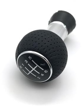 Schaltmanschette Knauf Für VW Für Golf 1/2/3/4/5 Für Polo Für Bora Mk4 5/6 Geschwindigkeit 12mm Auto Shift Schaltknauf Auto Shifter Knob Schaltknauf Knopf (Größe : 6speed)
