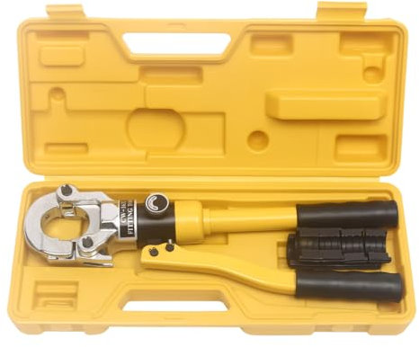 Hydraulische Presszange Verbundrohr TH Kontur Rohrpresszange Crimpzange Crimper Tools AnschließEn FüR Fittings Profil Mit Matrizen Zange Swivel Presszang Rohrkabelschuhe 360°Drehen 8T 16-32mm