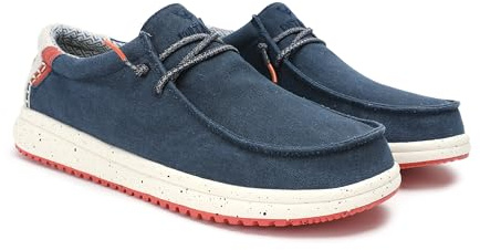 WALK IN PITAS | Nias | Mocasines de Hombre | Náuticos Casual | Zapatillas de Tela | Zapatos sin Cordones | Deportivas Casuales | Calzado de Walkinpitas | Marino 42