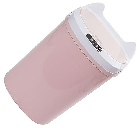 MAGICLULU Smart Sensor Trash Can Automatic Lid 17l Rechargeable Waste Bin Touchless Motion Activated Design for Kitchen Bathroom and Living Room Use Pink