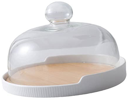 TOPBATHY Set of Cake Turntable Cake Plate Dessert Tray Trays with Lids Fruit Plate