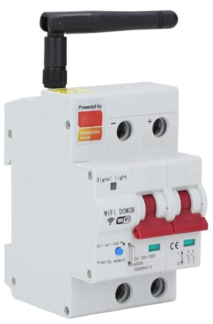 Disjoncteur Intelligent DC Disjoncteur Intelligent Wifi Disjoncteur électrique Disjoncteur Intelligent pour Interrupteur Principal de Téléphone, Disjoncteurs Miniatures (80A)