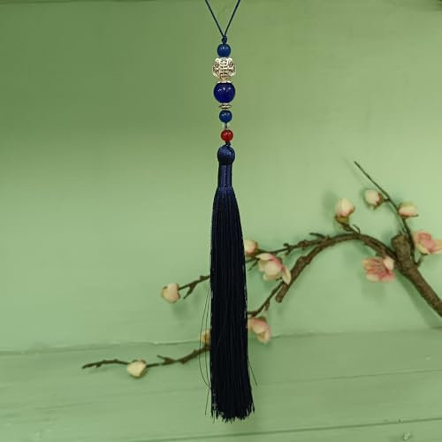 GDBZS 5/10 Stück 28 cm Schlüsselanhänger-Quasten, Taschenanhänger, Quaste, bunt, handgefertigtes Bastelzubehör für DIY-Projekte, Schmuckherstellung, Geschenkanhänger