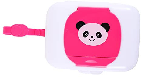 QUMIIRITY Feuchttücherbox Aus Pp Kunststoff Tragbar Mit Druckknopf Outdoor Aufbewahrungsetui Für Babys Und Kleinkinder Mit Riemen