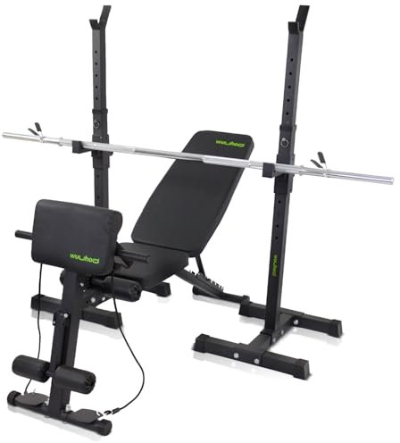 wuuhoo® Homegym-Set – Verstellbare Hantelbank, Langhantelständer & Hanteln für Standard und Olympische Maße Apex x Ramon x John