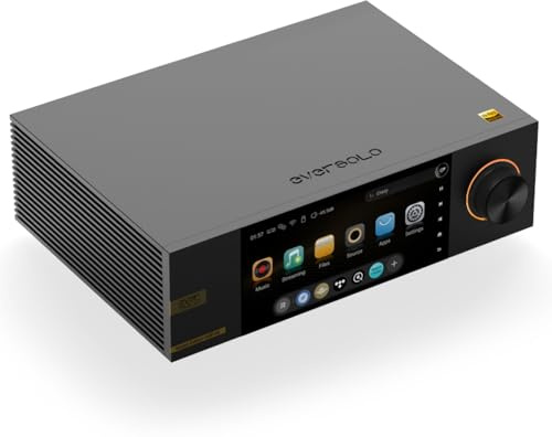 Eversolo DMP-A6 Master Gen 2 Black, Hi-Fi Streamer, Wireless Audio Player, Digital Streamer, DAC, DSD512, EOS Audio Engine, PCM768kHz/32Bit EVC Engine, Exclusive App