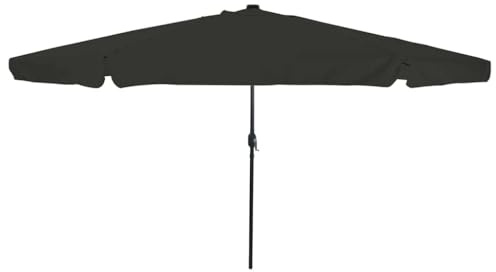 vidaXL Sombrilla de jardín 395 x 395 x 245 cm Poliéster Redondo Negro