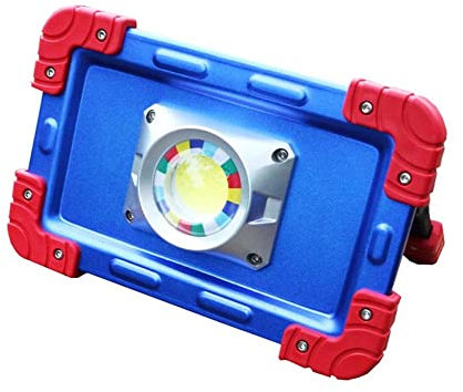 Home Floodlight,Outdoor Portable Spotlight Camping Construction Site Lighting Security Light IP66/65, Rechargeable work light