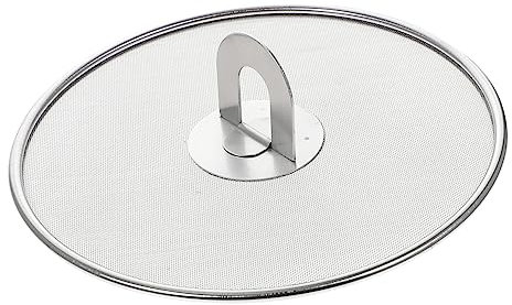 POPETPOP Rete in Acciaio Resistente Antischizzi D'olio per Cucina Protezione Antischizzi D'olio Coperchio Flessibile per Pentole Utensile da Cucina Schermo Protezione per Tavolo da