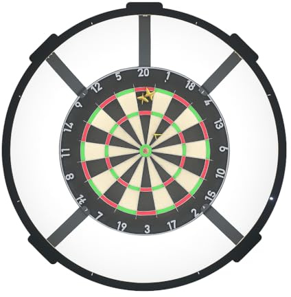 Dartscheibenbeleuchtung LED – Schattenfrei & Blendfrei – Dartboard Licht für Innen – Kompatibel mit Winmau, Unicorn, Target – Dart Zubehör – ohne Dartscheibe