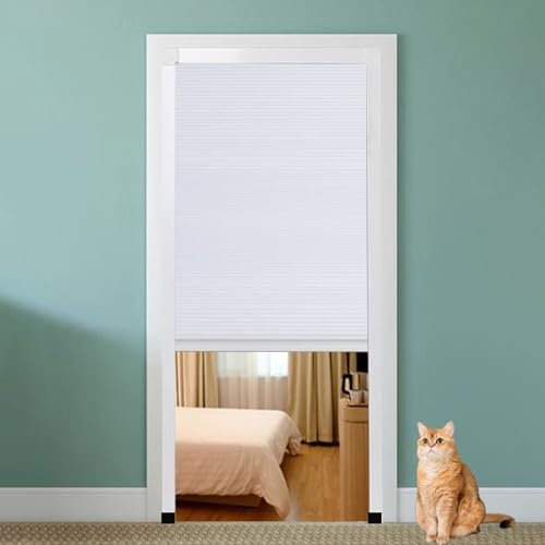 Porte intérieure pliante en nid d'abeille pour placard, porte coulissante sans perçage, pour salle de bain, porte pliante temporaire à deux volets, noir (63,5 x 203,2 cm)