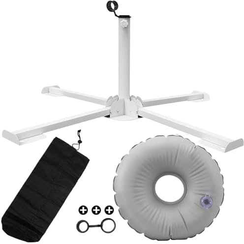 Socle Parasol Léger, Fixation Anti Vent, Base Portable Pour Piscine - Fixation Anti, Support Terrasse Extérieur, Vent Pour Brise-Soleil Piscine Camping Balcon Terrasse Jardin Pêche Extérieur