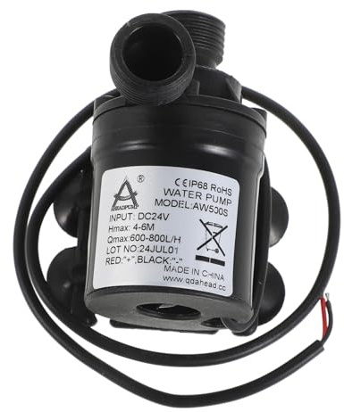 SHINEOFI Submersible Water Pump with Male Thread Compact Centrifugal Pump for Aquariums Fountains Hydroponics Rainwater Transfer Durable Easy to Install