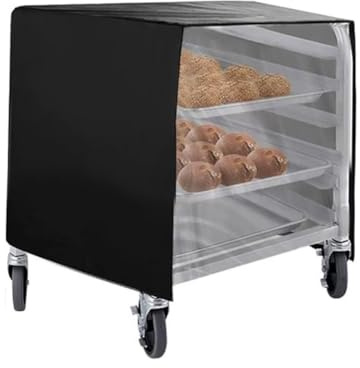 Copertura per rack con cerniera, 10 ripiani, ideale per cucina e casa, con portapane e portapane. Dimensioni: 58,4 x 71,1 x 81,3 cm. Realizzato in tessuto Oxford (58,4 x 71,1 x 81,3 cm)