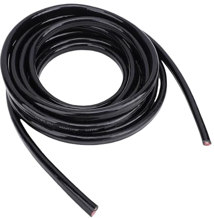 Luocute Cavo Marino Calibro 8, Cavo Elettrico Duplex di Grado Marino 8 AWG 30 Piedi con Isolamento di Grado Professionale, per Barca, Automobile, Rimorchio, Inverter Solare,