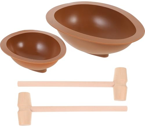 MAGICLULU Moldes de Silicona para Chocolate de Pascua, Juego 4 Piezas Huevo Grande y Pequeño, Resistente al Horno, Antiadherente, Molde para Dulces y Galletas, Uso en Repostería Festiva