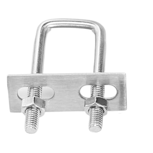 sujetadores de pernos en forma de U inoxidable, 304 pernos en U cuadrados con correas de marco tuercas M8 M10 tamaños múltiples for remolque automotriz(M10x80x200(1pc))