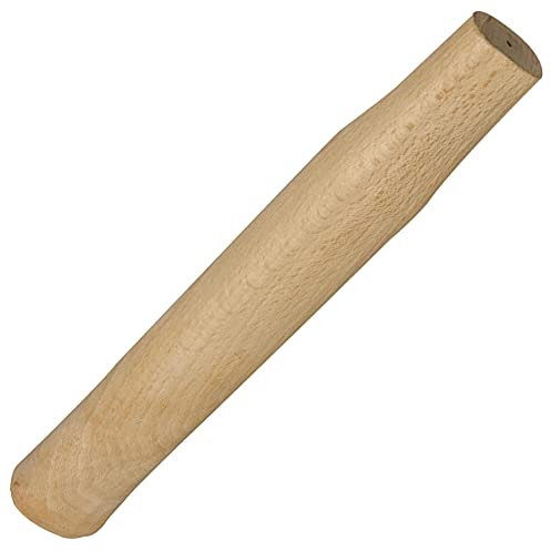 Dapetz ® Club Hammer Handle - 255mm (10) Replacement Beech Hardwood Lump Hammer Premium Knot-Free Beech with Turned and Sanded Traditional Pattern Handle