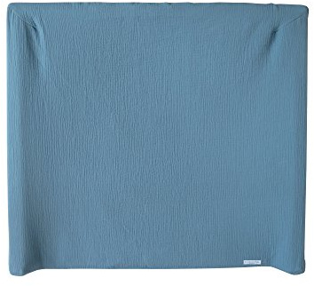 Blausberg Baby - Bezug kompatibel mit IKEA-Wickelauflage Vädra 74x80 cm – in Kornblumen Blau - aus 100% Baumwolle-Musslin, Oeko-Tex ® Standard 100 zertifiziert