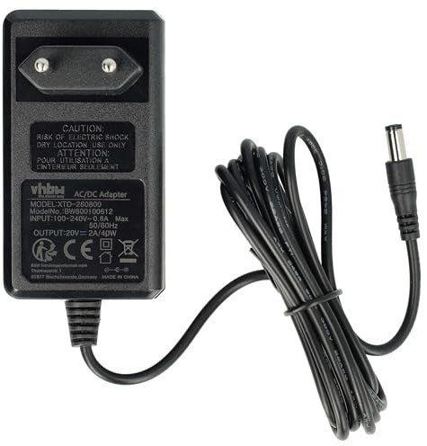 vhbw 220V Netzteil Ladegerät (20V, 2A) kompatibel mit MSI Wind U100, U110, U115, U120, U135, U160, U90, U90X Notebook, Laptop