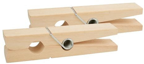 VBS XXL Holzklammer 2 Stück 18x3x4cm für Notizzettel