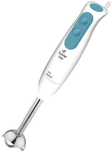 batidora, pie acero inox, 2 velocidades, 500 w, azul, (sytech)