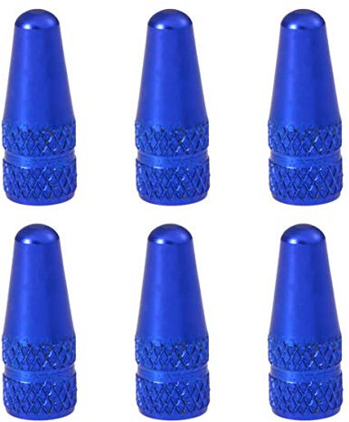 IMIKEYA 6 Pcs Aluminum Alloy French Valve Caps for Mountain Road Bike Tyre Air Caps Dust Covers Protect Bike Valve Stem from Dust
