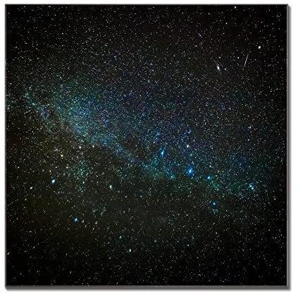 banjado Glas Magnettafel (120 x 60cm) - Magnetwand Glas - Magnetpinnwand als Memoboard - Pinnwand Magnettafel Küche, Büro, Kinderzimmer - Nachthimmel