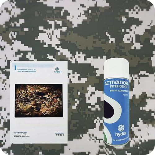 BASIC Kit Hydro Dipping Kit Hydrographie: Activateur Spray 400ml + Instructions + Film Hydrographique. Mesures: Largueur: 50cm. Longuer: 200cm (HCA-067)
