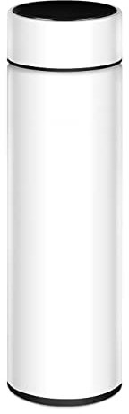 Maverton Mug isotherme - Bouteille isotherme 450 ml - Tasse de Voyage - Thermos café/thé avec Indicateur de Température à LED - pour homme - pour femme - pour anniversaire